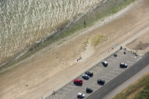 Remains of D-Day Embarkation Hard G2, Stokes Bay, Hampshire, 2018. Creator: Historic England.