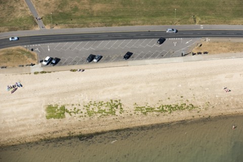 Remains of D-Day Embarkation Hard G1, Stokes Bay, Hampshire, 2018. Creator: Historic England.