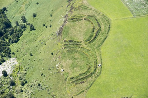 Bewick Hill Iron Age multivallate hillfort and pillboxes, Old Bewick, Northumberland, 2018. Creator: Historic England.