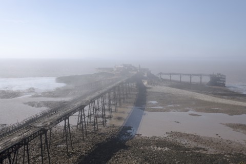 Birnbeck Pier, Birnbeck Island, Weston-Super-Mare, Somerset, 2018. Creator: Steven Baker.