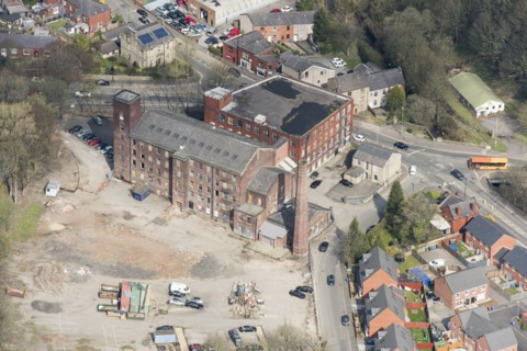 Spotland Bridge New Mill, a disused cotton spinning mill, Rochdale, 2019. Creator: Historic England.