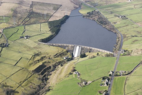 Baitings Reservoir, near Ripponden, West Yorkshire, 2019. Creator: Historic England.