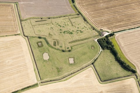 Hagnaby Abbey, earthworks of the Premonstratensian Abbey, near Sutton on Sea, Lincs, 2019. Creator: Historic England.