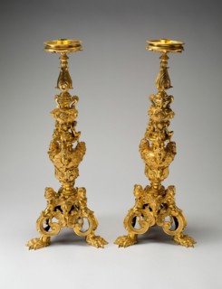 Pair of Candlesticks, Italy, c. 1680.