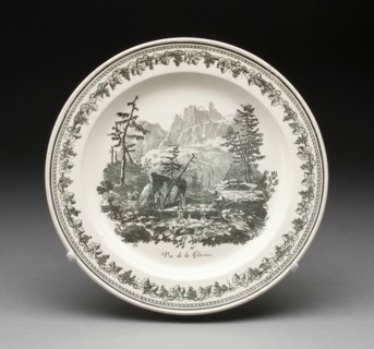 Plate, Creil, 1800/50.