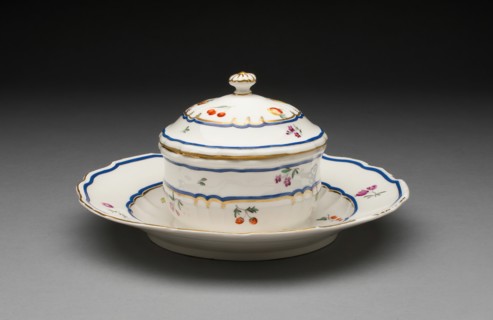 Covered Dish with Attached Stand, Frankenthal, c. 1775.