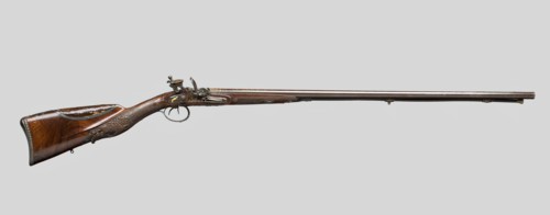 Double-Barreled Flintlock Shotgun, Paris, c. 1810.