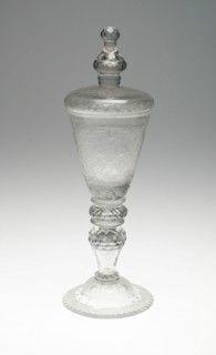 Goblet with Cover, Brunswick, c. 1750.  Johann Heinrich Balthasar (German, active 18th century)