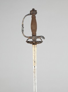Composite Smallsword and Scabbard, Dutch, Hilt: c. 1650/60; blade: 1750/60.