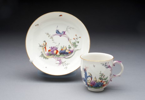 Cup and Saucer, Höchst, c. 1770.