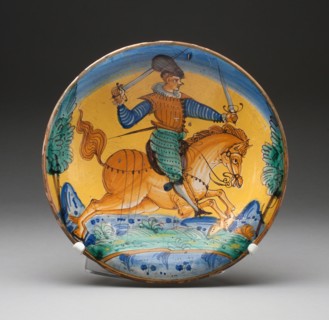 Plate, Montelupo Fiorentino, c. 1620.