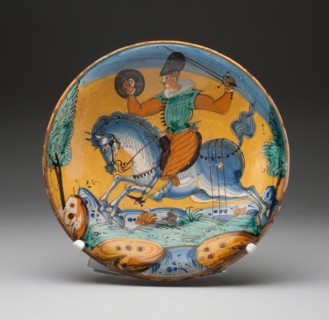 Plate, Montelupo Fiorentino, c. 1620.