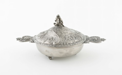 Covered Bowl (Écuelle) with Representations of French Rivers, France, 1878/1892.