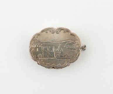 Vinaigrette with Harbor Scene, Birmingham, c. 1846/47.