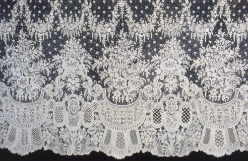 Dress Flounce, Belgium, 1860s (1862 or 1867).