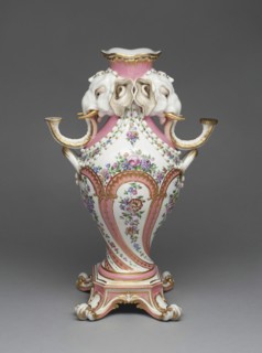 Elephant Candelabrum Vase (Vase à Tête d'Eléphant), Sèvres, 1757/58.