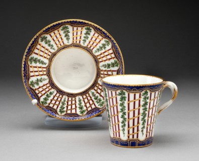Cup and Saucer, Sèvres, c. 1760.
