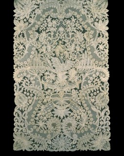 Scarf, Belgium, 1865/1900 (based on design from 1720/30).