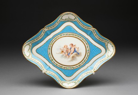 Tray (from a tea service), Sèvres, 1770.