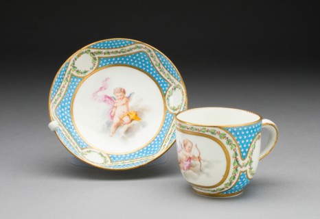 Cup and Saucer (from a tea service), Sèvres, 1770.