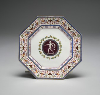 Plate from the Arabesque Service, France, 1785.