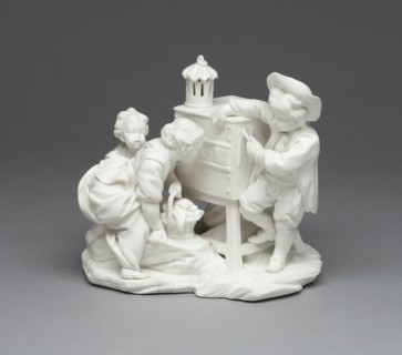 The Peep Show, or the Magic Lantern (La Curiosité ou La Lanterne Magique), Sèvres, c. 1757.