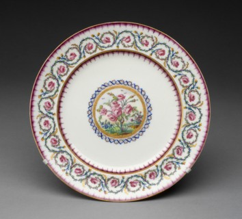 Sample Plate, Sèvres, 1790.