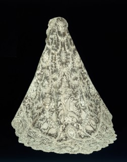 Veil with Russian Imperial Family Coat of Arms, Belgium, 1875/1900.