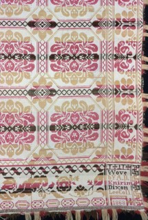 Coverlet, Illinois, 1868.