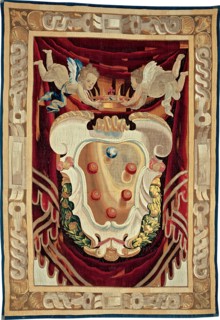 Medici Armorial, Italy, 1643/44. Woven at the Medici workshop under the direction of Pietro van Asselt, after a cartoon by Lorenzo Lippi.