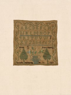 Sampler, United States, 1811.