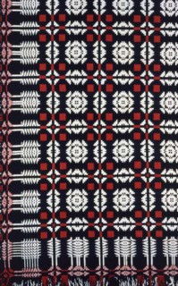 Coverlet, United States, c. 1840. Attributed to Mrs. Woodcock.