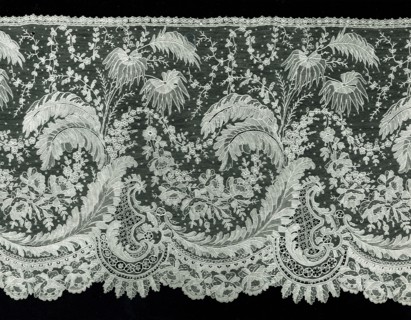 Flounce, Belgium, 1860s.