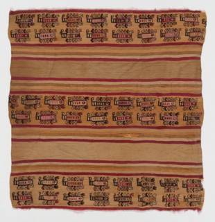 Fragment, Peru, 1000/1476. Scorpion motif.