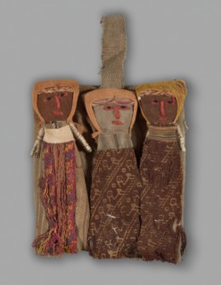 Dolls, Peru, 1950/84, with textile fragments from A.D. 1000/1476.
