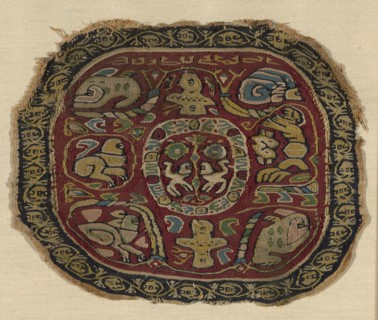 Roundel, Egypt, Roman period (30 B.C.- 641 A.D.)/Arab period (641-969), 7th century.
