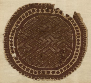 Roundel, Egypt, Roman period (30 B.C.- 641 A.D.), 3rd/5th century.