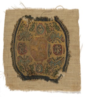 Roundel, Egypt, Roman period (30 B.C.- 641 A.D.)/Arab period (641-969), 6th/8th century.