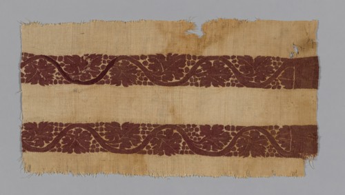 Border, Egypt, Roman period (30 B.C.- 641 A.D.), 4th century.