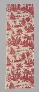 L'Hommage de l'Amérique á la France (America's Tribute to France) (Furnishing Fabric), France, c. 1780. Design attributed to Jean Baptiste Huet.