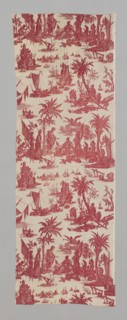 L'Hommage de l'Amérique á la France (America's Tribute to France) (Furnishing Fabric), France, c. 1780. Design attributed to Jean Baptiste Huet.