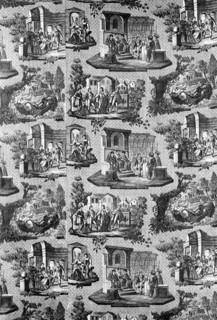 Judgement of Clara (Furnishing Fabric), Rouen, c. 1815. Designed by Alexandre Buquet.