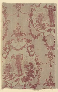 Le Petit Buveur (The Little Drinker) (Furnishing Fabric), France, 1765/70. Engraved by Francois Anotoine Aveline after Antoine Watteau.