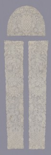 Cap Crown and a Pair of Lappets, Flanders, 1720s.