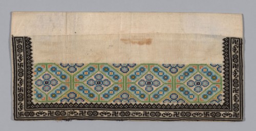 Trouser Band, China, Qing dynasty (1644-1911), 1875/1900.