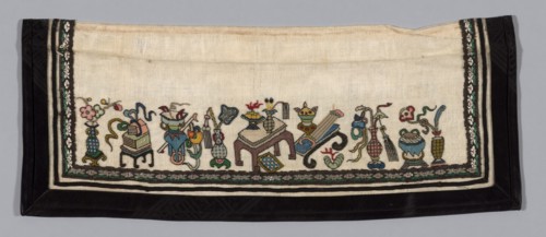 Trouser Band, China, Qing dynasty (1644-1911), 1875/1900.