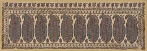Shawl End, India, c. 1805-10.