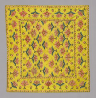 Needlework Cover, India, 19th century.