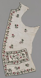 Waistcoat Front Panel, India, 1760s.