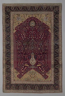 Prayer Carpet, India, 19th century.